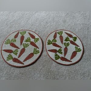 Easter beaded placemats carrots